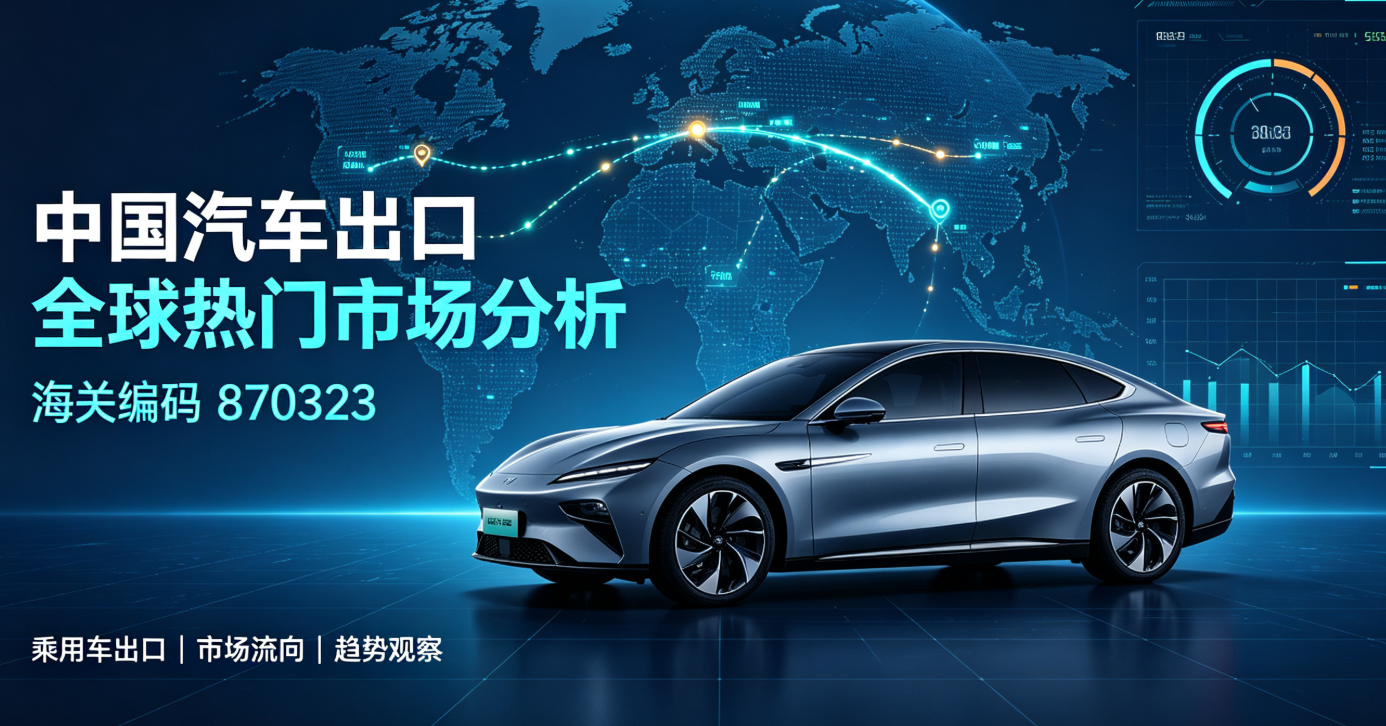 中国汽车出口全球热门市场分析(海关编码870323)