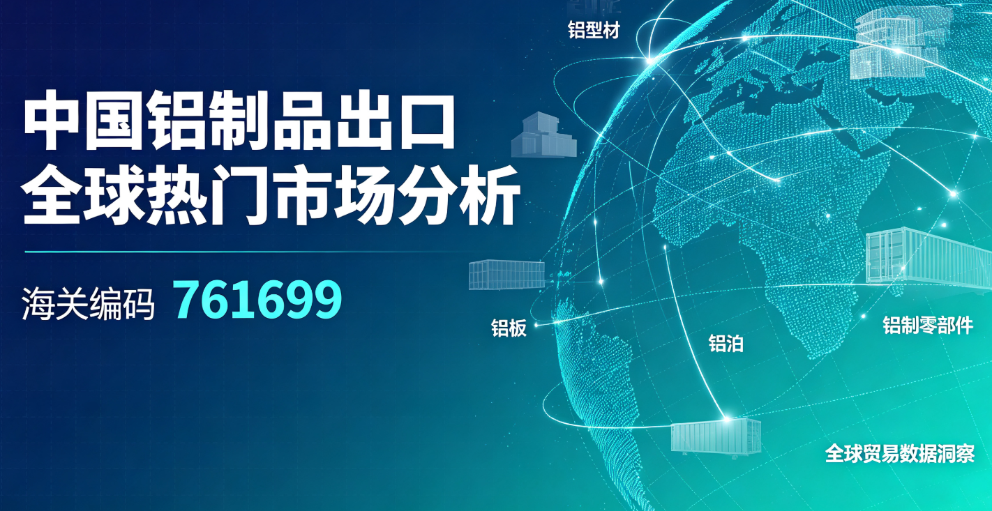 中国铝制品出口全球热门市场分析（海关编码761699）