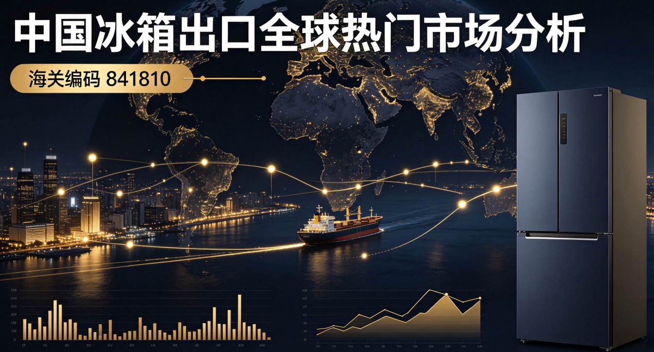 中国冰箱出口全球热门市场分析(海关编码841810)