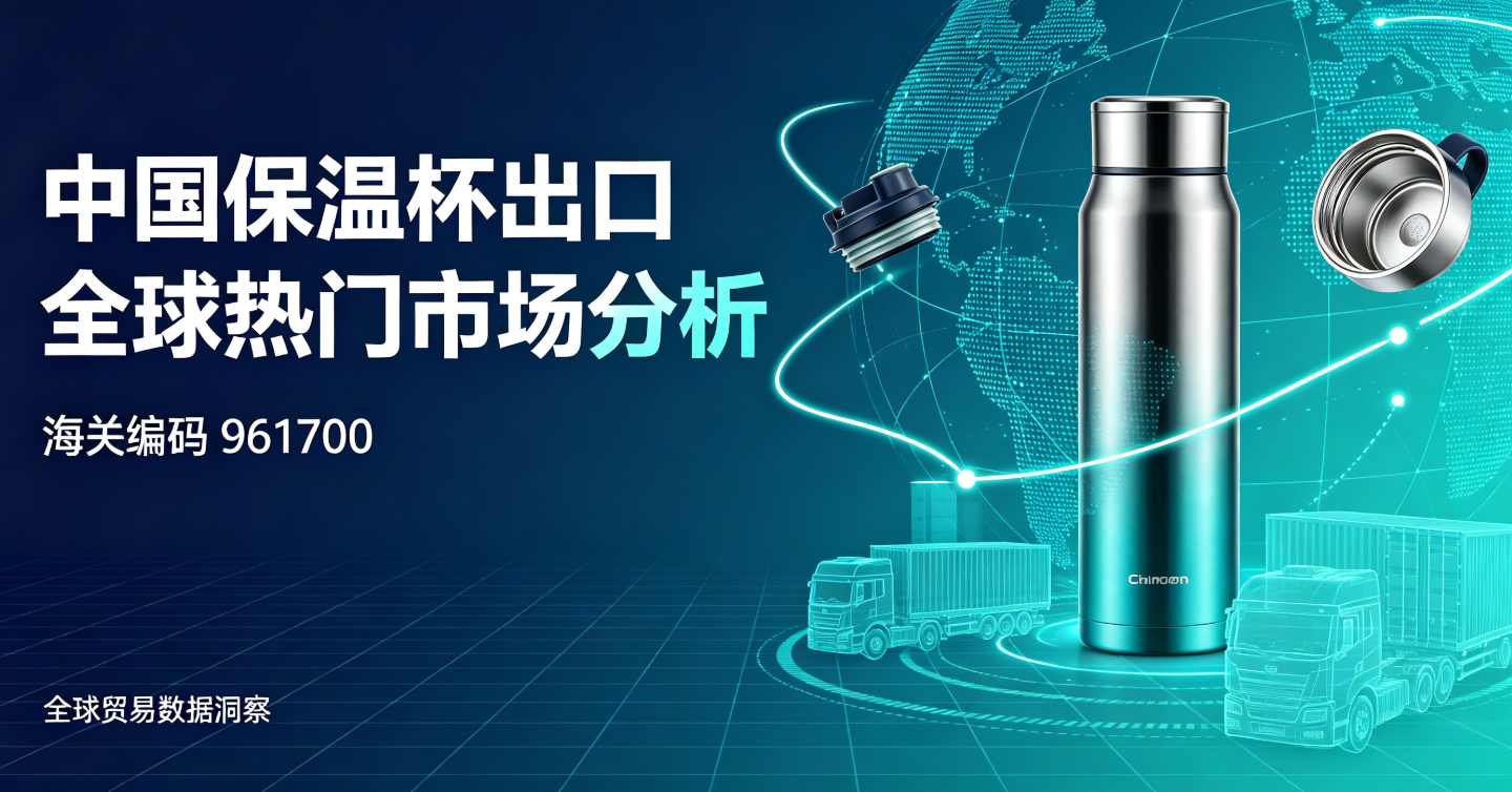 中国保温杯出口全球热门市场分析(海关编码961700)