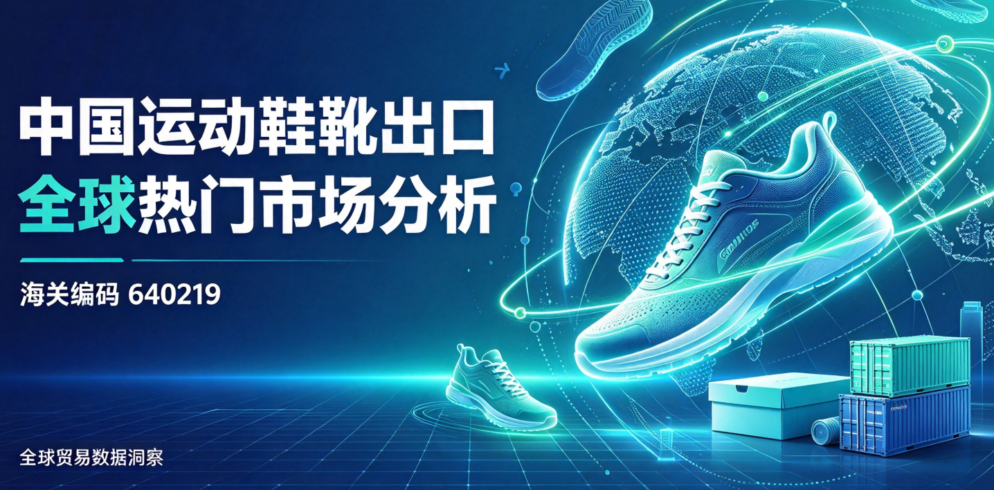 中国运动鞋靴出口全球热门市场分析(海关编码640219)